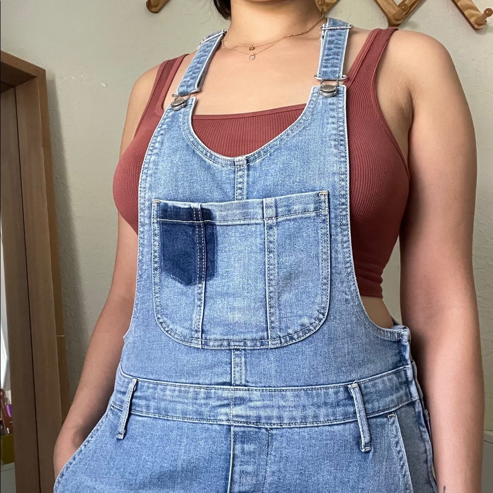 Old Navy Blue Denim Overalls 6